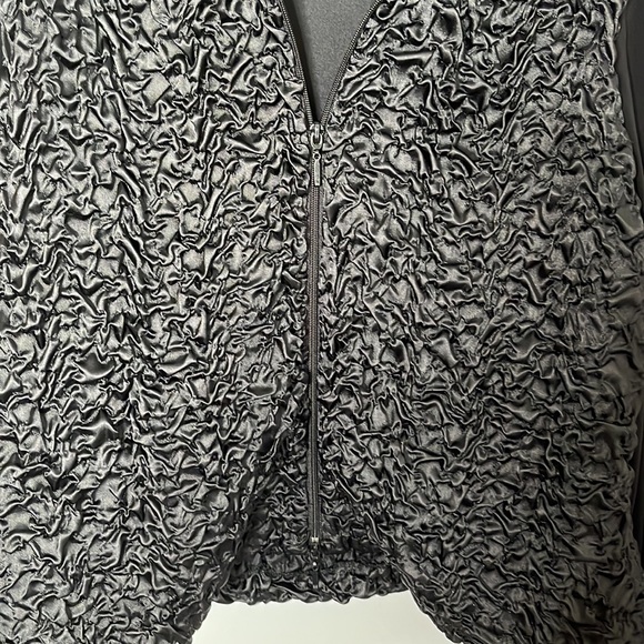 Joseph Ribkoff Black Ruffle Veston Jacket - Picture 3 of 5